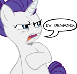 Size: 584x559 | Tagged: safe, rarity, pony, unicorn, g4, the cutie re-mark, alternate timeline, ew gay, female, meme, night maid rarity, nightmare takeover timeline, prejudice, racism, racisty, rarity is a based bitch, rarity is a racist bitch, shipping denied, solo, speciesism
