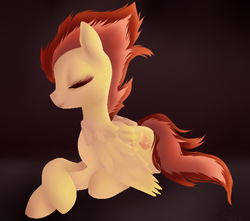 Size: 598x529 | Tagged: safe, artist:snowyglaze, spitfire, g4, eyes closed, female, solo