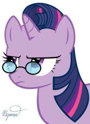 Size: 4000x5484 | Tagged: safe, artist:herbsmoker, twilight sparkle, g4, alternate hairstyle, egon spengler, female, ghostbusters, glasses, solo