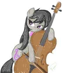 Size: 5076x6000 | Tagged: safe, artist:herbsmoker, artist:killryde, octavia melody, g4, absurd resolution, cello, female, musical instrument, simple background, solo, trace, transparent background