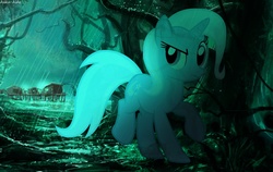 Size: 1123x711 | Tagged: safe, artist:asika-aida, trixie, pony, unicorn, g4, escape, female, mare, rain, solo, vector