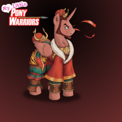 Size: 1280x1280 | Tagged: safe, artist:dreadcoffins, alicorn, pony, clothes, dynasty warriors, ponified, sun quan