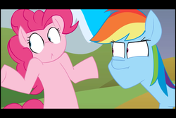 Size: 960x640 | Tagged: safe, artist:jeffkyler14, pinkie pie, rainbow dash, g4, meme