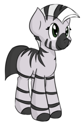 Size: 723x1071 | Tagged: safe, artist:candel, oc, oc only, zebra, cute, simple background, solo, transparent background