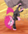 Size: 1500x1800 | Tagged: safe, artist:vistamage, pinkie pie, g4, the cutie re-mark, alternate timeline, apinkalypse pie, badass, bucking, crystal war timeline, female, pinkamena diane pie, solo