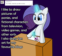 Size: 1200x1080 | Tagged: artist needed, safe, rarity, oc, oc:ace pony, g4, art, drawing, solo, tumblrpon