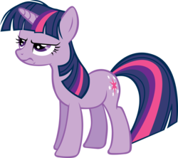 Size: 5644x5018 | Tagged: safe, artist:the-mad-shipwright, twilight sparkle, g4, absurd resolution, annoyed, female, grumpy, grumpy twilight, messy mane, simple background, solo, transparent background, twilight sparkle is not amused, unamused, vector