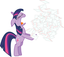 Size: 7946x7052 | Tagged: safe, artist:the-mad-shipwright, twilight sparkle, pony, unicorn, applebuck season, g4, absurd resolution, angry, female, simple background, solo, transparent background, unicorn twilight, vector, why can't i hold all these x