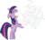 Size: 7946x7052 | Tagged: safe, artist:the-mad-shipwright, twilight sparkle, pony, unicorn, applebuck season, g4, absurd resolution, angry, female, simple background, solo, transparent background, unicorn twilight, vector, why can't i hold all these x