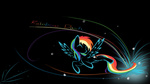 Size: 1920x1080 | Tagged: safe, artist:pcyzicus, rainbow dash, g4, eyes closed, female, solo, wallpaper