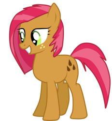 Size: 3200x3447 | Tagged: safe, artist:luuandherdraws, babs seed, earth pony, pony, g4, female, mare, older, simple background, solo, transparent background, wrong cutie mark