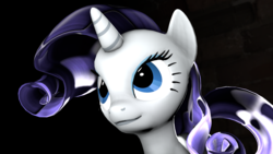 Size: 1920x1080 | Tagged: safe, artist:unknownspeedalicorn, rarity, g4, 3d, close-up, female, glossy, solo, source filmmaker