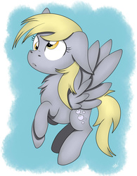 Size: 1024x1311 | Tagged: safe, artist:theartistsora, derpy hooves, pegasus, pony, g4, female, flying, mare, solo