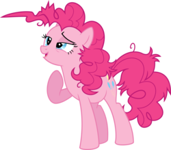 Size: 5495x4808 | Tagged: safe, artist:aureai, pinkie pie, g4, .svg available, absurd resolution, female, messy mane, simple background, solo, transparent background, vector