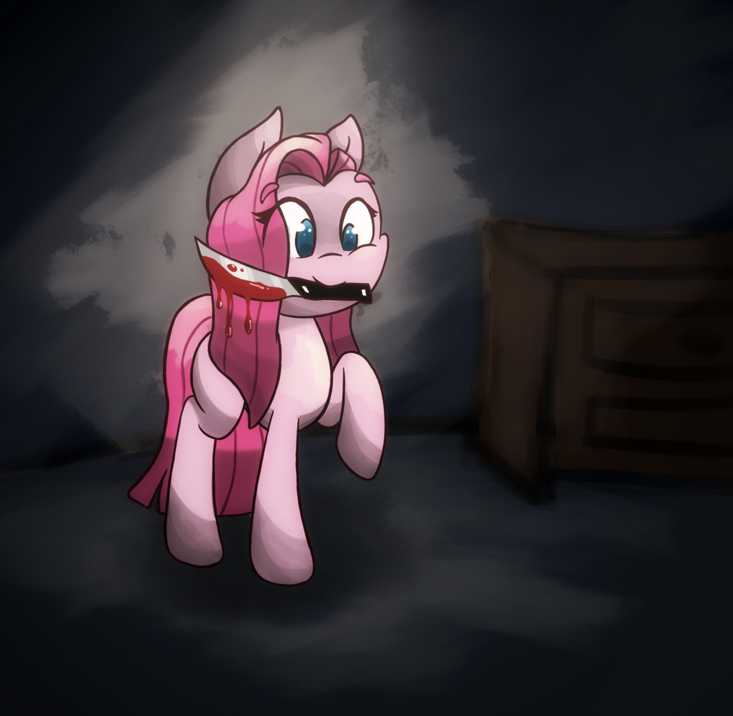 #1054292 - Semi-grimdark, Artist:luxaestas, Pinkie Pie, Adoracreepy 