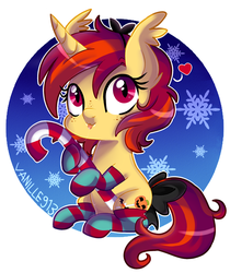 Size: 1280x1524 | Tagged: safe, oc, oc only, bat pony, pony, clothes, heart, snow, snowflake, solo