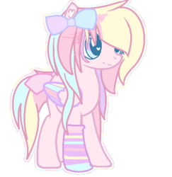 Size: 524x538 | Tagged: safe, artist:kitiies, oc, oc only, pegasus, pony, pastel, solo