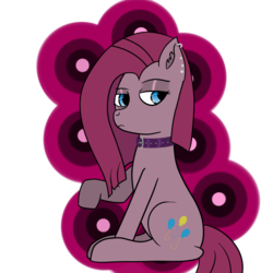 Size: 1000x1000 | Tagged: safe, artist:lazerblues, pinkie pie, g4, collar, female, pinkamena diane pie, solo