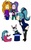 Size: 800x1280 | Tagged: safe, artist:allengutairhero, adagio dazzle, aria blaze, sonata dusk, rabbit, equestria girls, g4, baby, clothes, humanized, leotard, magic trick, magician, self paradox, simple background, socks, thigh highs