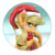 Size: 1024x1024 | Tagged: safe, artist:crazyaniknowit, applejack, g4, blushing, breath, clothes, female, holly, scarf, snow, snowfall, solo