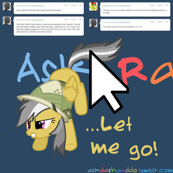 Size: 500x500 | Tagged: safe, daring do, g4, askdashanddo, computer mouse, tumblr