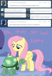 Size: 500x731 | Tagged: safe, fluttershy, tank, g4, askdashanddo, tumblr