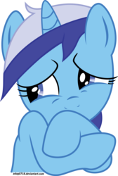 Size: 2860x4248 | Tagged: safe, artist:adog0718, minuette, pony, unicorn, g4, bashful, crossed arms, cute, female, minubetes, simple background, solo, transparent background, vector
