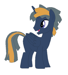 Size: 424x468 | Tagged: safe, alicorn, pony, ponified, yu-gi-oh!, yu-gi-oh! 5d's, yusei fudo, yuseicorn