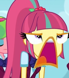 Size: 957x1077 | Tagged: safe, edit, edited screencap, screencap, lemon zest, sour sweet, equestria girls, g4, my little pony equestria girls: friendship games, reaction image, this isn't even my final form, what has science done, why