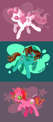 Size: 876x1982 | Tagged: safe, artist:cenyo, oc, oc only, oc:chroma, oc:monsoon, oc:peppermint whistle