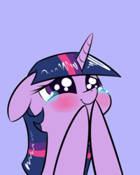 Size: 1024x1280 | Tagged: safe, artist:underpable, edit, editor:eagle1division, twilight sparkle, alicorn, pony, derpin daily, castle sweet castle, g4, blushing, crying, cute, female, floppy ears, mare, reaction image, smiling, solo, tears of joy, twiabetes, twilight sparkle (alicorn), underpable is trying to murder us