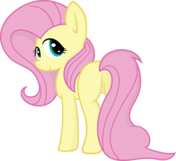 Size: 6000x5491 | Tagged: safe, artist:slb94, artist:yoditax, fluttershy, pegasus, pony, g4, absurd resolution, butt, cute, featureless crotch, female, mare, plot, simple background, solo, transparent background, vector