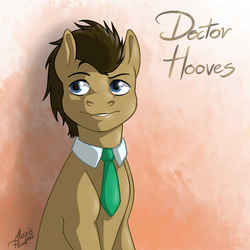 Size: 1000x1000 | Tagged: safe, artist:alexispaint, doctor whooves, time turner, pony, g4, male, solo, stallion