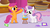 Size: 1366x768 | Tagged: safe, screencap, scootaloo, sweetie belle, g4, the show stoppers, mouth hold