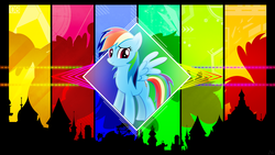 Size: 1920x1080 | Tagged: safe, artist:antylavx, rainbow dash, g4, female, solo, vector, wallpaper