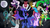 Size: 1920x1080 | Tagged: safe, artist:thef5deviants, idw, discord, gilda, king sombra, lord tirek, mane-iac, nightmare moon, nightmare rarity, queen chrysalis, starlight glimmer, griffon, g4, antagonist, duality, mare in the moon, moon, vector, wallpaper