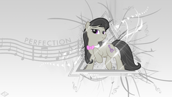 Size: 1920x1080 | Tagged: safe, artist:kooner-cz, artist:minhbuinhat99, octavia melody, g4, backwards cutie mark, female, solo, vector, wallpaper