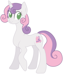 Size: 3060x3616 | Tagged: safe, artist:frenchifries, sweetie belle, g4, alternate cutie mark, female, high res, older, simple background, solo, transparent background