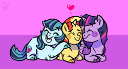 Size: 1024x559 | Tagged: dead source, safe, artist:hateful-minds, sonata dusk, sunset shimmer, twilight sparkle, pony, equestria girls, chubby, equestria girls ponified, fat, female, heart, lesbian, love triangle, ot3, polyamory, ponified, shipping, sonatubby, sonatwi, sunata, sunatwi, sunsetsonatasparkle, sunsetsparkle, twilight sparkle (alicorn)