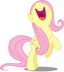 Size: 4475x5000 | Tagged: safe, artist:dashiesparkle, fluttershy, g4, .svg available, absurd resolution, female, open mouth, simple background, solo, transparent background, vector