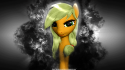 Size: 1024x576 | Tagged: safe, artist:princeoracle, applejack, g4, 3d, alternate hairstyle, female, solo, source filmmaker