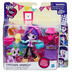 Size: 880x880 | Tagged: safe, spike, twilight sparkle, alicorn, dog, equestria girls, g4, doll, equestria girls logo, equestria girls minis, irl, photo, slumber party, toy, twilight sparkle (alicorn)