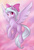 Size: 675x1000 | Tagged: safe, artist:skyheavens, flitter, pegasus, pony, g4, bow, colored pupils, crepuscular rays, digital art, female, flying, hair bow, hoof fluff, looking at you, mare, missing cutie mark, sky, smiling, solo, spread wings, wings