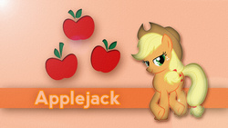 Size: 1920x1080 | Tagged: safe, artist:pinkiejay, applejack, g4, female, solo, vector, wallpaper