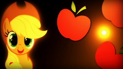 Size: 1920x1080 | Tagged: safe, artist:toddelicious, applejack, g4, female, solo, vector, wallpaper
