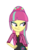 Size: 487x613 | Tagged: safe, artist:hannaspeert123, sour sweet, equestria girls, g4, my little pony equestria girls: friendship games, alternate universe, crystal prep shadowbolts, female, hand on hip, new style, simple background, solo, transparent background, vector