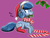 Size: 752x565 | Tagged: safe, artist:whatsapokemon, oc, oc only, oc:heart song, crystal pony, pony, clothes, hairband, hat, holly, santa hat, scarf, simple background, socks, solo