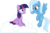 Size: 1515x986 | Tagged: safe, artist:punzil504, trixie, twilight sparkle, pegasus, pony, g4, alternate universe, cloud, cute, cutie mark, diatrixes, duo, duo female, female, flying, hooves, mare, on a cloud, pegasus trixie, pegasus twilight sparkle, race swap, simple background, sitting on a cloud, spread wings, transparent background, vector, wings