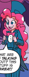 Size: 255x680 | Tagged: safe, artist:tony fleecs, idw, pinkie pie, equestria girls, g4, spoiler:comic, female, outfit catalog, solo