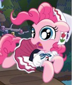 Size: 146x172 | Tagged: safe, artist:tony fleecs, idw, pinkie pie, g4, spoiler:comic, clothes, costume, female, gretel, hansel and gretel, outfit catalog, solo